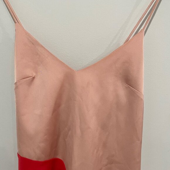 CUSHNIE Women's Combo Blush Cross Back Dress Size 0 - Picture 3 of 9